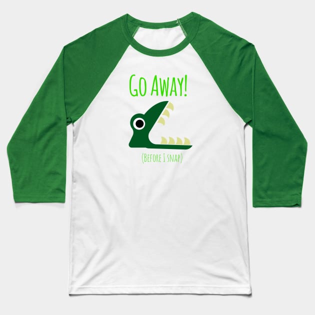 Go Away Baseball T-Shirt by Courtney's Creations